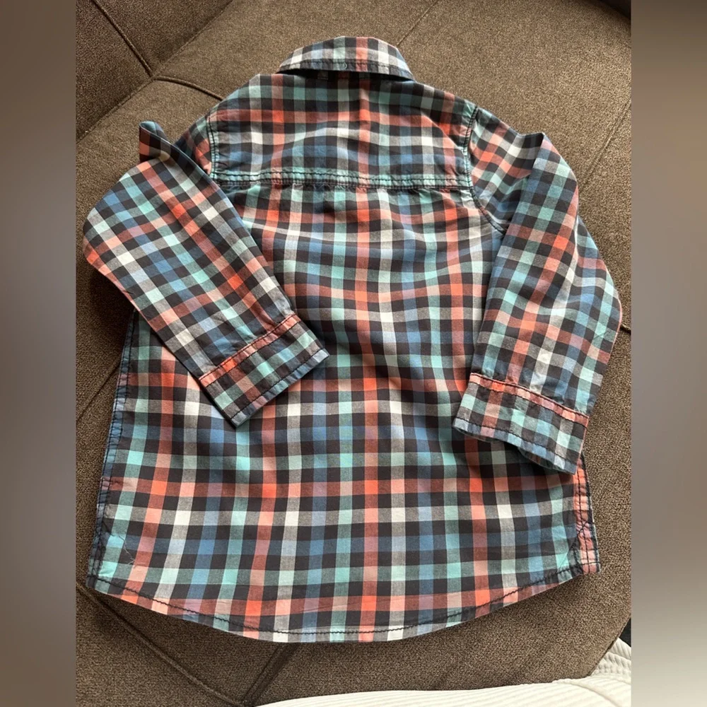 Set of 3 OshKosh B’Gosh Plaid Button-Up Shirt Size 4T